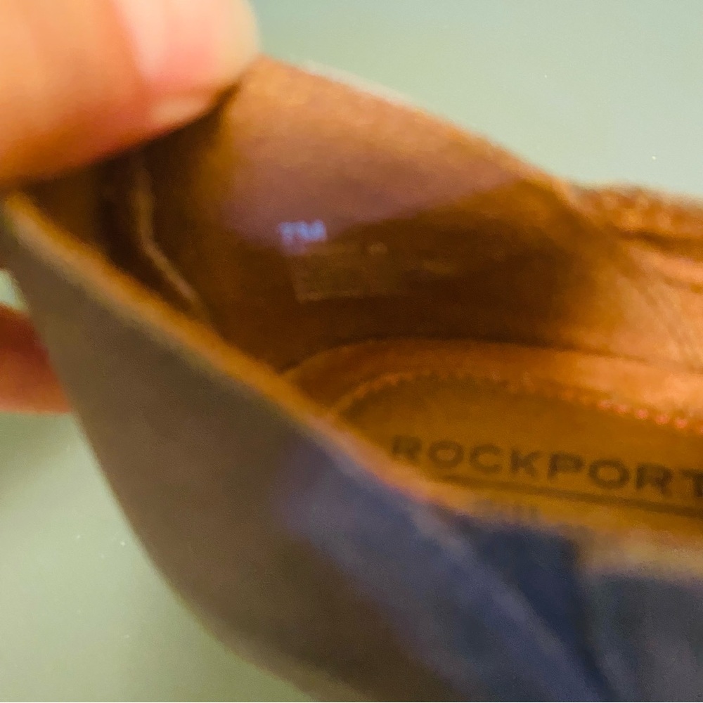 ROCKPORT COBB HILL Gray Perforated Peep Toe Lace Up Booties - Picture 7 of 7